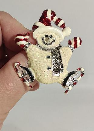 Брошка сніговик 2