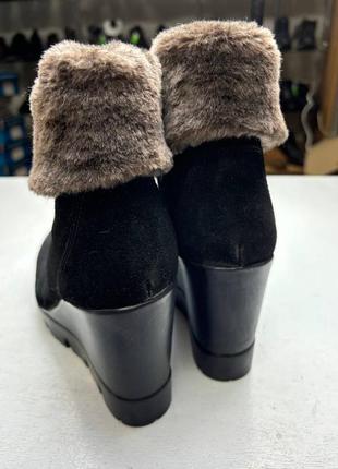 Ботильоны ботинки зимние на танкетке