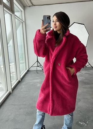 Жіноча тепла шуба шубка з еко-хутра з підкладкою