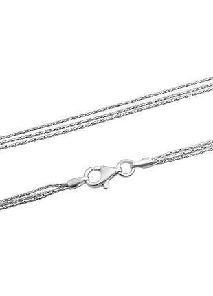 Серебряная цепочка без камней (400/450/500 мм размеры) 2172215
