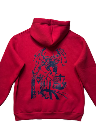 Теплый худи с крампусом