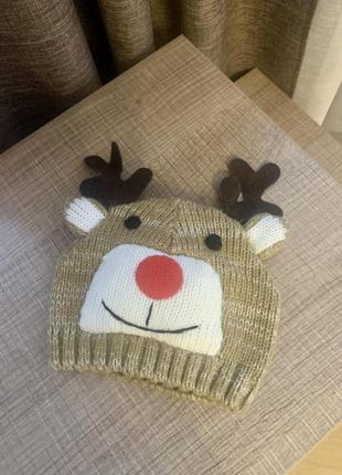 Шапка новорічна від peacocks