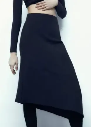 Zara асимметричная юбка.
