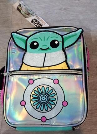 Ланч бокс термо сумка холодильник star wars mandalorian baby. термо сумка для обіду star wars mandal