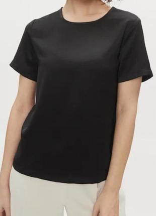 Блуза черная базовая черная блузка primark 12/l xl