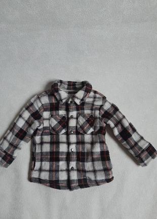 Ткплв сорочка  меховушка  куртка- сорочка  1.5-2р next