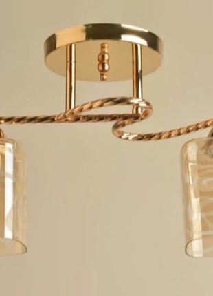 Люстра стельова sirius л 8123/2а fg на 2 плафони