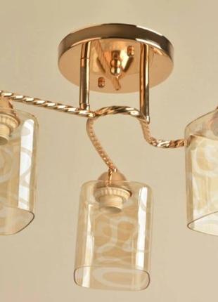 Люстра стельова sirius л 8123/3а fg на 3 плафони