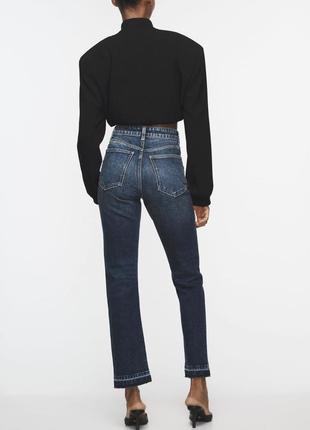 Джинси zara slim fit high-waist contour jeans