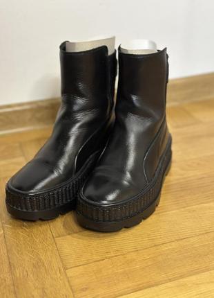 Женские боты puma fenty by rihanna chelsea black оригинал