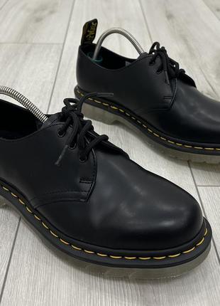 Жіночі шкіряні туфлі martens jadon fur черевики лак з хутром iced (25,5 см)