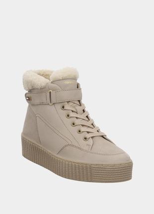 Зимние ботинки tommy hilfiger (натуральный нубук)