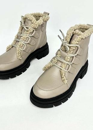 Натуральная кожа замша все размеры много цветов ботинки молочный деми зима