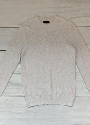 Чоловічий якісний базовий  светр котон на високий рост