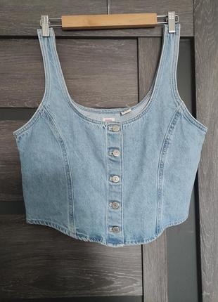 Levis корсет жилет джинсовий топ