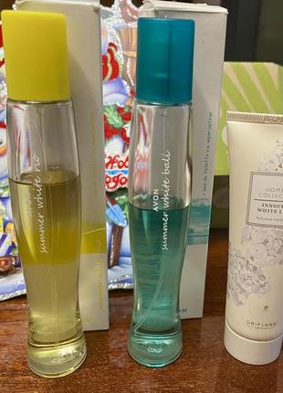 Набор туалетная вода женская summer white rio bali avon