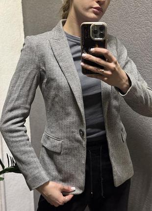 Пиджак серый женский massimo dutti 🔥