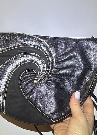 Винтажная кожаная женская сумочка/клатч/ маленькая сумочка кросс-боди