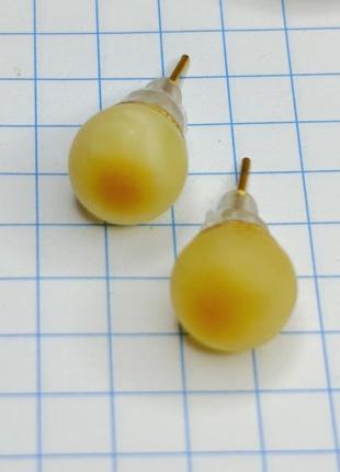Серьги. янтарь