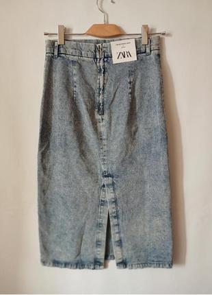 Женская джинсовая юбка,бренду zara, новая.