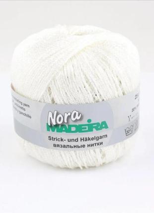 Пряжа nora madeira білі 301