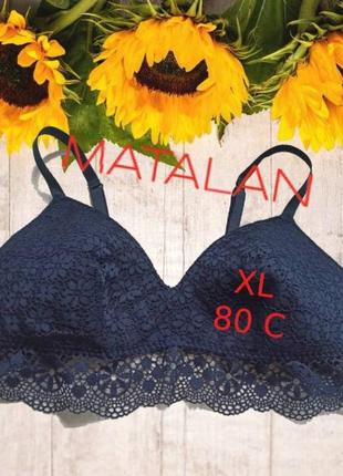 🌹🌹matalan xl кружевной бюстгальтер бра браллет без косточки т. синий 🌹🌹