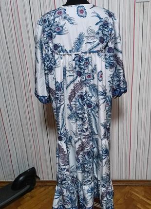 Довга літня сукня оверсайз,платье длинное свободного кроя4 фото