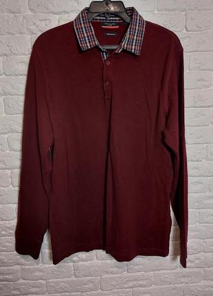 Фирменная тенниска поло с длинным рукавом l