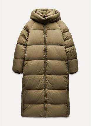 Zara довгий пуховик water and wind protection