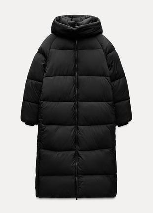 Zara довгий пуховик water and wind protection