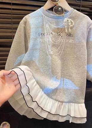 Теплое платье для девочки