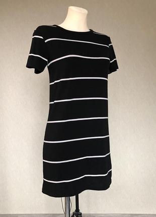 Коротка сукня-футболка туніка в смужку brandy melville