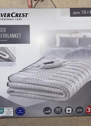 Электропростынь, простынь с подогревом silvercrest (+зона для ног,150x80 см, нимесовая)