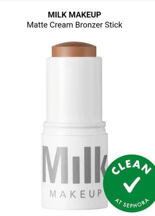 Матовый кремовый бронзер 
milk makeup
Milk Makeup Lip + Cheek Cream Blush Stick e