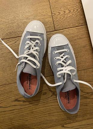 Кеди chuck taylor vintage 70 ox transparent mesh blue slate/egret