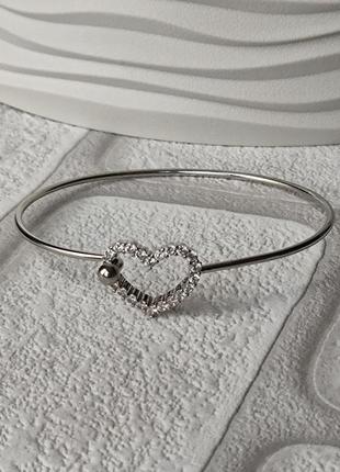 Браслет медицинская сталь stainless steel сердце