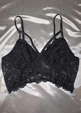 Корсет топ черный женский на бретельках с кружевом топик майка эротический обольстительный для женщин гот готический dollskill demonia