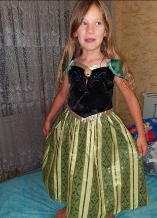 Платье анна холодное сердце 7-8 лет