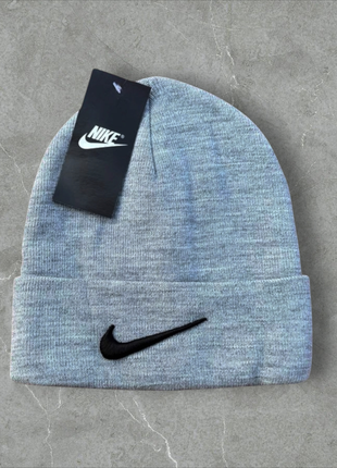 Зимова шапка nike / чоловіча шапка nike / спортивна шапка / жіноча шапка найк /футбольна шапка