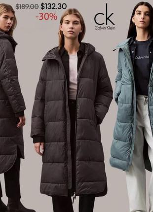 Calvin klein hooded puffer jacket нова