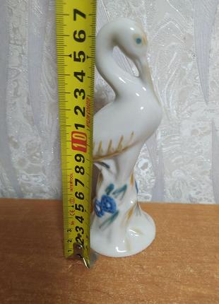 Статуэтка цапля,журавль.