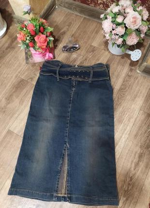 Юбка джинсовая