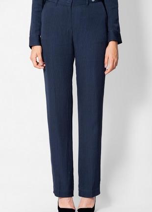 Новые брюки в полоску женские l next tailoring темно синие