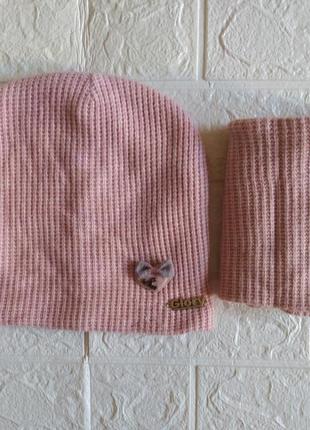 Набор шапочка+хомут