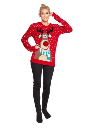 Новогодний 3д свитер с оленем