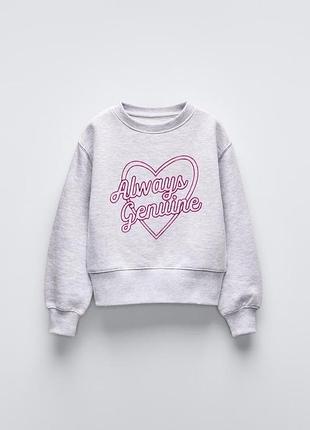 Світшот теплий від zara для дівчинки 164 р