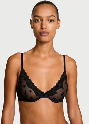 Черный бюстгальтер victoria’s secret