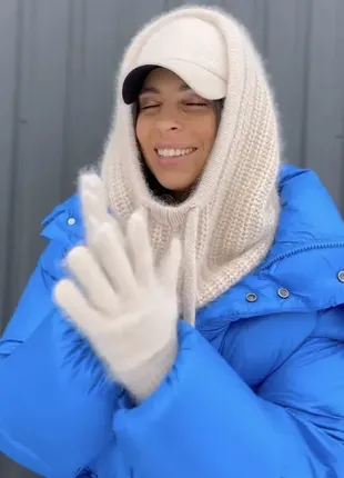 Капор ангоровый
