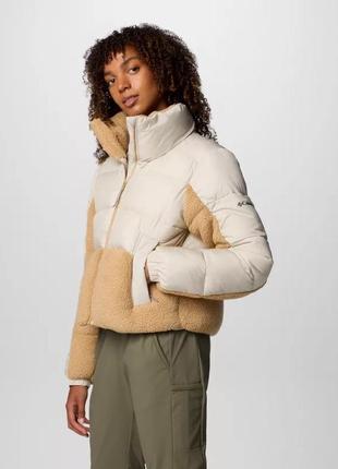 Columbia leadbetter point sherpa зимова куртка шерпа бежева