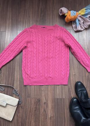 Теплый свитер с косами h&m